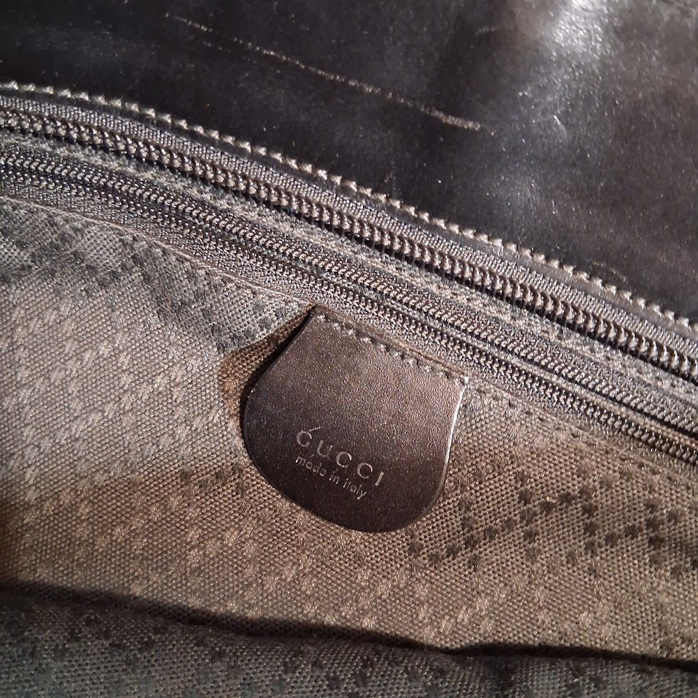Black Tote Bag with Silver Accents - Picture 15 of 16